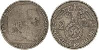 Drittes Reich 2 Reichsmark 1936 D Sehr sch&ouml;n 17.36 US$  +  11.57 US$ shipping