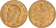 Baden 20 Mark Gold 1894 G Friedrich I. 1856-1907. Fast vorz&uuml;glich 1,272.99 US$  +  57.86 US$ shipping