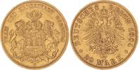 Hamburg 20 Mark Gold 1884 J Sehr sch&ouml;n 1,215.12 US$  +  57.86 US$ shipping