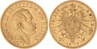 Hessen 20 Mark Gold 1873 H Ludwig III. 1848-1877. Sehr sch&ouml;n 1,215.12 US$  +  57.86 US$ shipping