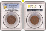 France 5 Centimes 1897 A PCGS MS63 BN
