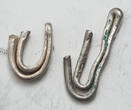 Ceylon (Portuguese Period) Larin / Fish-Hook Money (2pcs!) 1500s-1700s Fish-Hook Money. VF