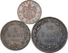 Romania 2 Bani, 5 Bani, 10 Bani 1900/1867 Carol I. 3pcs! AU+, VF+ (scratches), F-aVF.