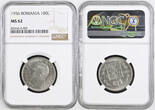 ROMANIA 100 Lei 1936 Carol II. NGC MS 62