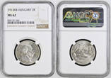 HUNGARY 2 Korona 1913 KB Francis Joseph I. NGC MS 62