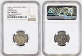FRANCE FLORIN 1600-1700 Alsace, Strasbourg (City). Silver Gros (Vierer) Coin. NGC UNC DETAILS