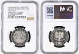 POLAND 1986MW PROBA Trial Strike Copper-Nickel 200 Zlotych Coin. NGC PF 69 ULTRA CAMEO