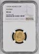 MEXICO 1955M Gold 5 Pesos Coin. 1955-1972 NGC MS 66