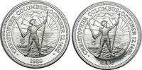 Bahamas 5 Dollars (2pcs) Christopher Columbus discovers America on October 12, 1492. -
