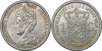 NETHERLANDS 1 Gulden Queen Wilhelmina. -
