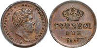 ITALY 2 Tornesi Naples & Sicily, Ferdinand II. -