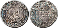 Denmark 1/16 Speciedaler (3 Skilling Lybsk) Frederick III. Gluckstadt mint. Semi-Key-Date! -