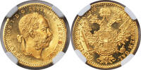 AUSTRIA DUCAT Franz Josef I. Gold Ducat Coin. -
