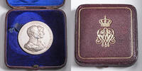 GERMANY Medal Prussia, Wilhelm II. Silver Golden Wedding / Silberhochzeit Medal. 50.89gm! -