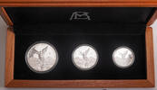 MEXICO Proof Mint Set (3pcs) Proof Silver 1/4, 1/2 & 1 Onza Libertad Coins Set in Box! -