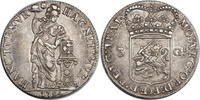 NETHERLANDS 3 Gulden Utrecht (City). Silver 3 Gulden (60 Stuiver) Coin. -