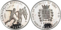 CUBA 5 Pesos FIFA World Cup Italy '90. -