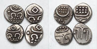 India Chuckram (4pcs) Travancore State, Ayilyam Thirunal Rama Varma. -