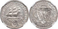 GERMANY 3 Mark Weimar Republic, Bremen (City). Silver 3 Mark Coin. -