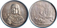 NETHERLANDS Restrike Medal Admiral De Ruyter / Four Days Battle. 140 grams of pure silver! -