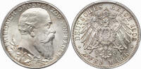 Baden 2 Mark 1902 Frederick I. 50th Regnal Year Anniversary Commemorative. PCGS MS64