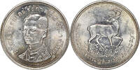 THAILAND Silver 100 Baht Rama IX. Brown-Antled Deer. -