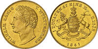 Wurttemberg Ducat 1841 William I. NGC AU 58