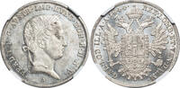 AUSTRIA 1/2 Taler 1844 A Emperor Ferdinand I. NGC MS 61