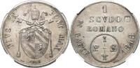 ITALY-Gaeta (Papal State) Scudo Romano Pius IX. Fantasy Issue, struck during his refuge at Gaeta! -