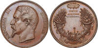 FRANCE Award Medal 1861 Napoleon III. Agricultural Show in Ploërmel (Brittany). XF- (edge-hits!)