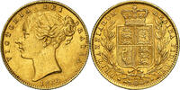 Great Britain 1 Sovereign Great Britain, Queen Victoria. Shieldback, struck with die no. 30! -