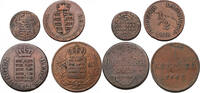SAXE-MEININGEN &frac12; & 1 Kreuzer (4pcs) 1781-1842 Sch&ouml;n-Sehr Sch&ouml;n 64.75 US$37.00 US$  +  86.72 US$ shipping