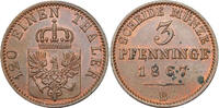 GERMANY-Prussia 3 Pfennig 1867 B Vzgl- (Flecken im Rev.) 64.75 US$21.97 US$  +  86.72 US$ shipping