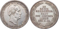 Saxony 1/3 Thaler Frederick Augustus II. Silber 1/3 Sterbetaler Münze. -