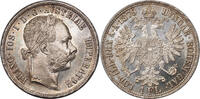 AUSTRIA Florin Austria, Franz Josef I. Silver Florin (Gulden) Coin. -