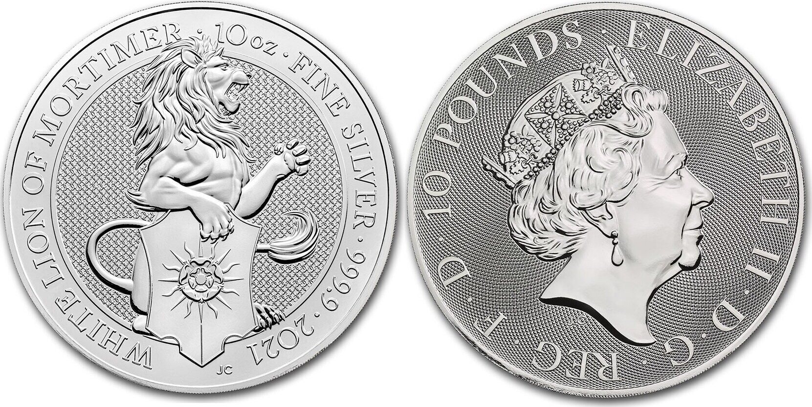 Großbritannien 10 Pfund 2021 Royal Mint Queens Beast Serie