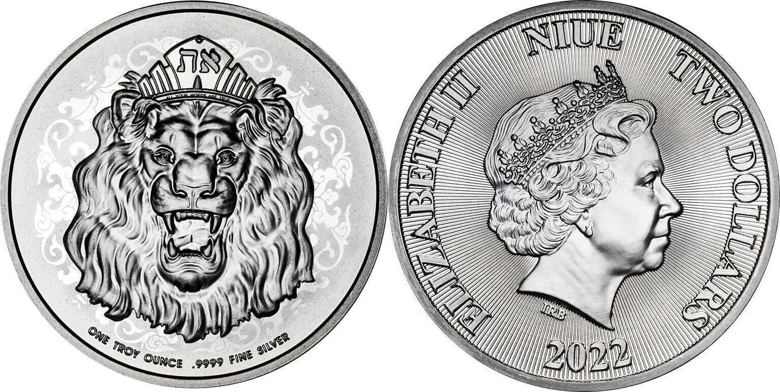 Niue 2 Dollar 2022 Roaring Lion Truth Series 1 oz Silvercoin Brilliant  Uncirculated | MA-Shops