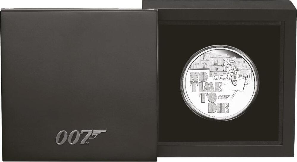 Tuvalu 1 Dollar 2020 James Bond 007 No Time to Die 1 oz Silvercoin