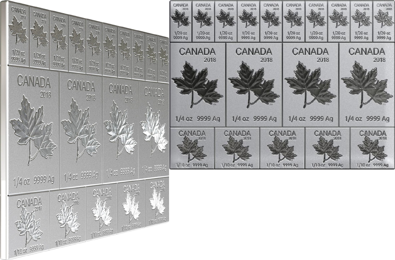 Kanada 9 Dollar 2018 Royal Canadian Mint Mapleflex Silver Coinbar ...