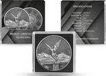 Silver coin Mexico Libertad 2023 1 oz Ruthenium silver ring Uncirculated