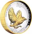 Australien 2 AUD Kookaburra 2 oz Gildet 2024 Perth Mint Australia 999 Silver Proof Coin Polished Plate - High Relief