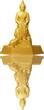 Tschad 2024 Silbermünze 1 oz 7 Days Buddha Wednesday Evening Vergoldet Shapes High Relief