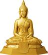 Tschad 2024 Silver coin 1 oz 7 Days Buddha Thursday Gold-plated Shapes High Relief Silver