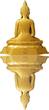 Tschad 2024 Silver coin 1 oz 7 Days Buddha Thursday Gold-plated Shapes High Relief Silver