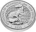 Großbritannien 5 Pfund Silver coin 2 oz Tudor Beasts - The Greyhound of Richmond 2025 Royal Mint Silver BU
