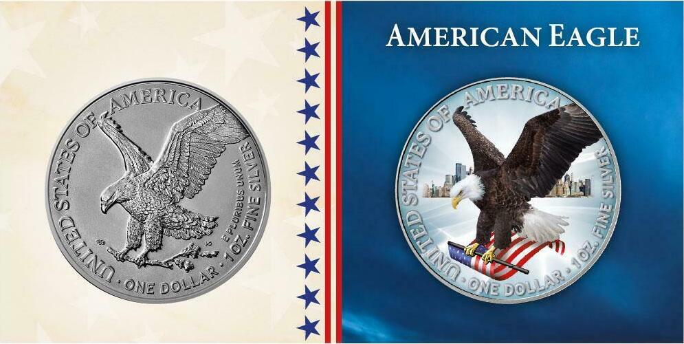 【限定】2021 Colorized American Silver Eagle 限定】2021 Colorized American Silver Eagle