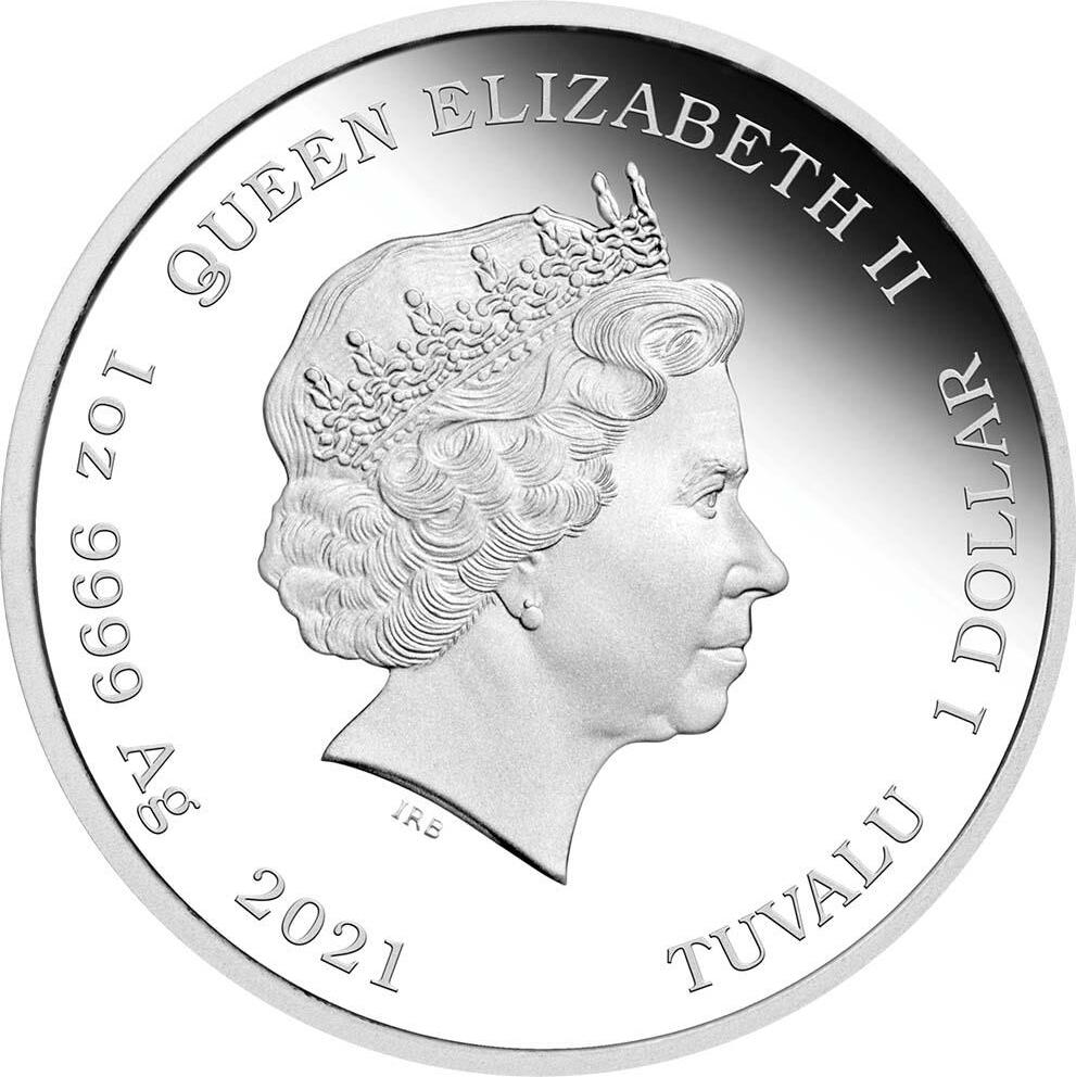 Tuvalu 1 Dollar 2021 James Bond 007 For Your Eyes Only PP 1 oz 999