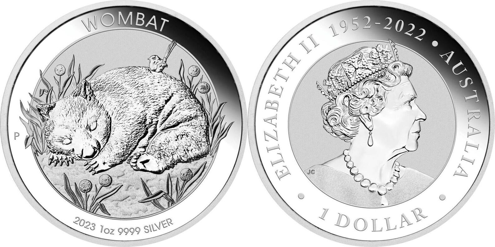 Australien Perth Mint Australia Wombat 2023 1 oz 999 Silver Coin