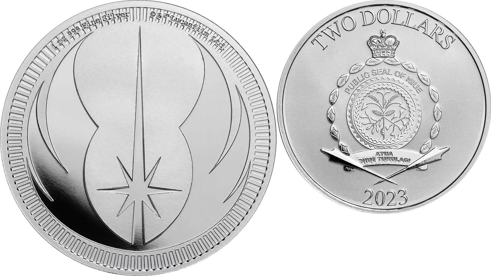 2 Dollar 2023 Star Wars™ Jedi Order Silver Coin 1 oz Niue Silver Coin  Uncirculated 999 Brilliant Uncirculated | MA-Shops
