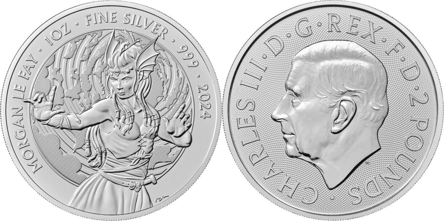 2024 Le Fay Silver Coin 1 oz Silver 999 Great Britain